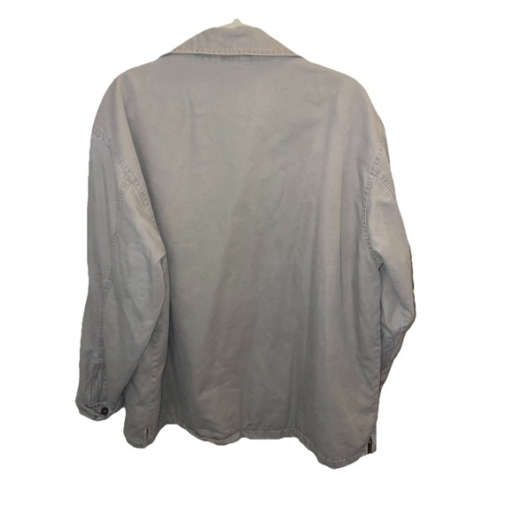 VTG Painters Coat Mens Large Brown Fleece Lined Old Navy - Picture 3 of 5